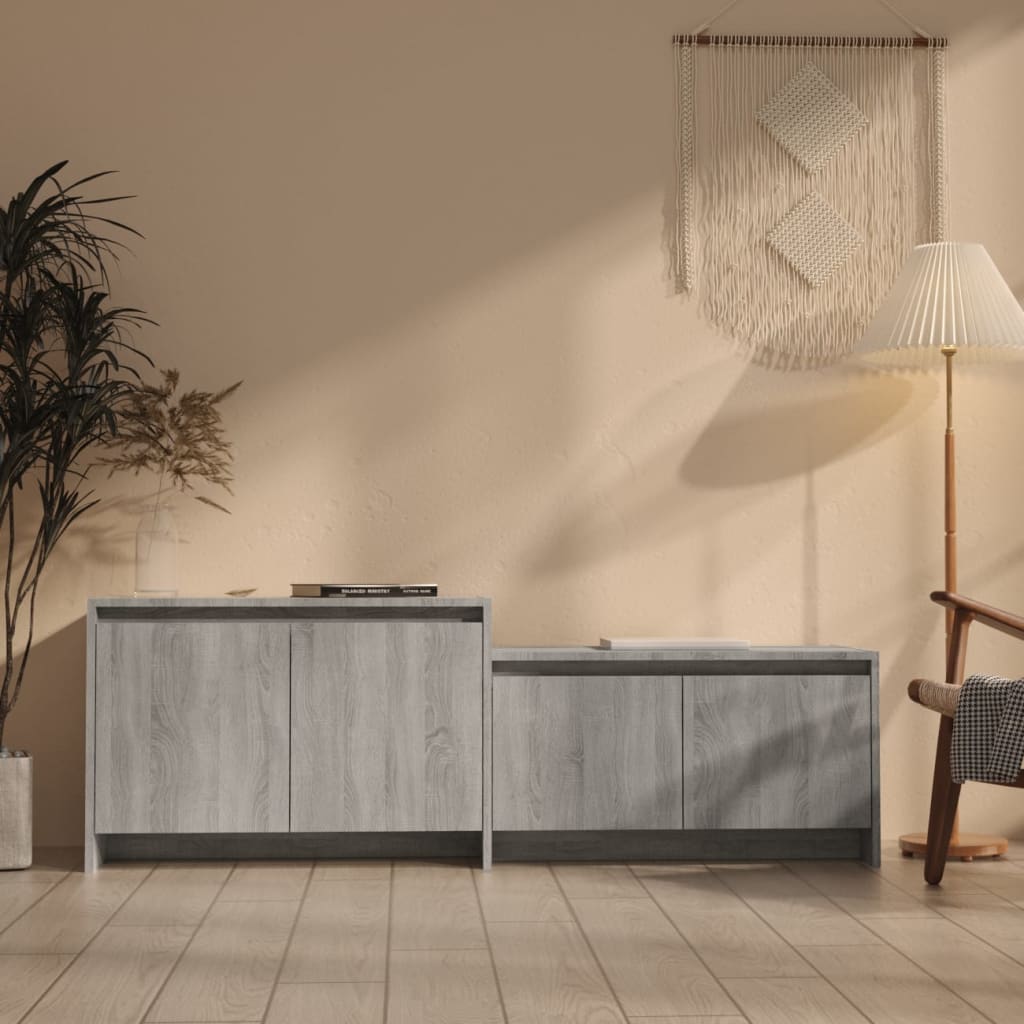 Tv-Meubel 146,5X35X50 Cm Bewerkt Hout Kleurig