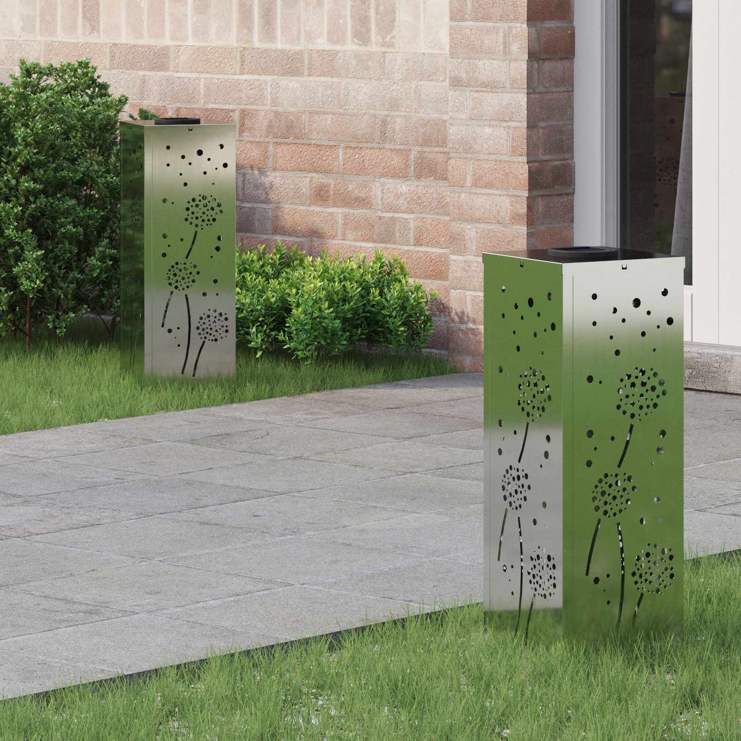 Solar Led Pad Licht 2 Pcs Koudgewalst Staal
