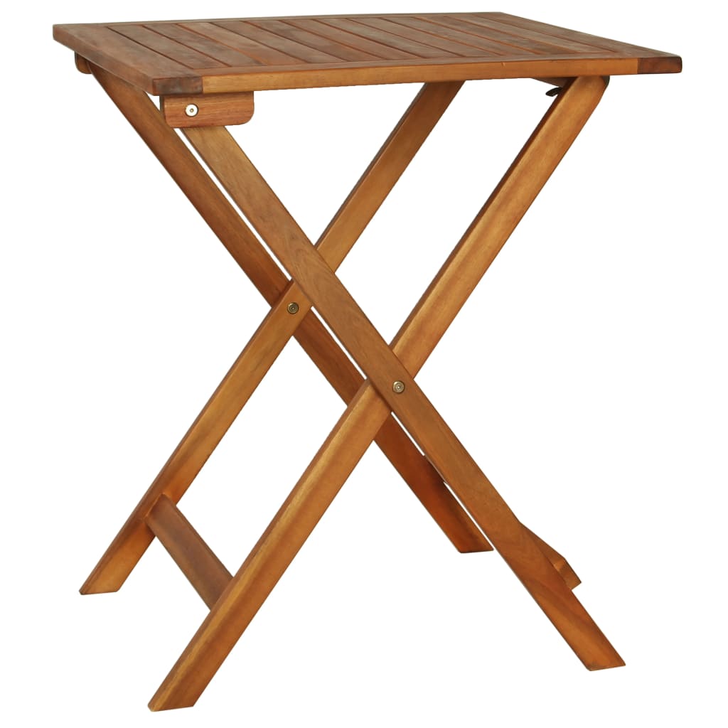 | Bistrosets | 2 Pcs Warme Houttint Massief Acaciahout & Polyester