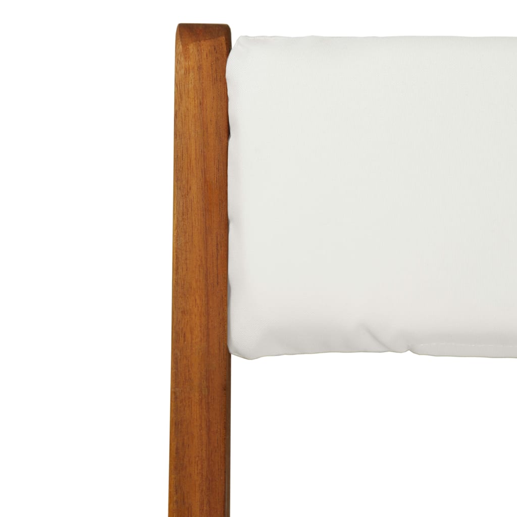 | Bistrosets | 2 Pcs Warme Houttint Massief Acaciahout & Polyester