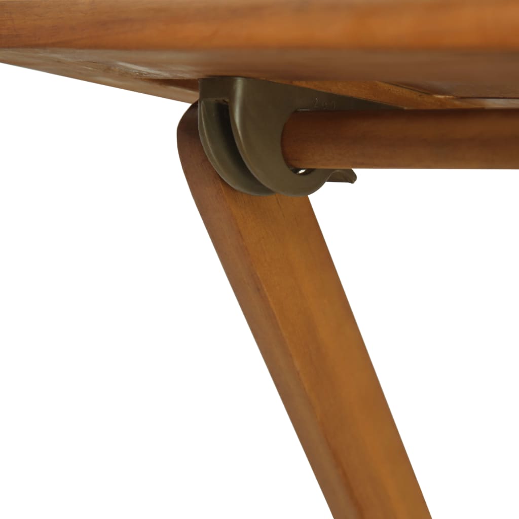 | Bistrosets | 2 Pcs Warme Houttint Massief Acaciahout & Polyester