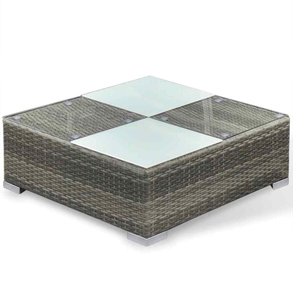 Loungeset Met Kussens Poly Rattan