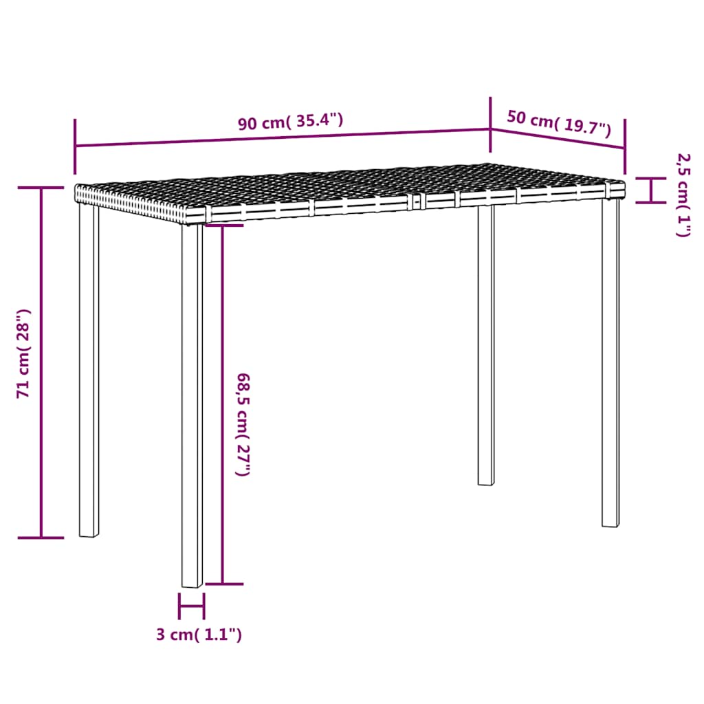 Loungeset Met Kussens L-Vormig Poly Rattan