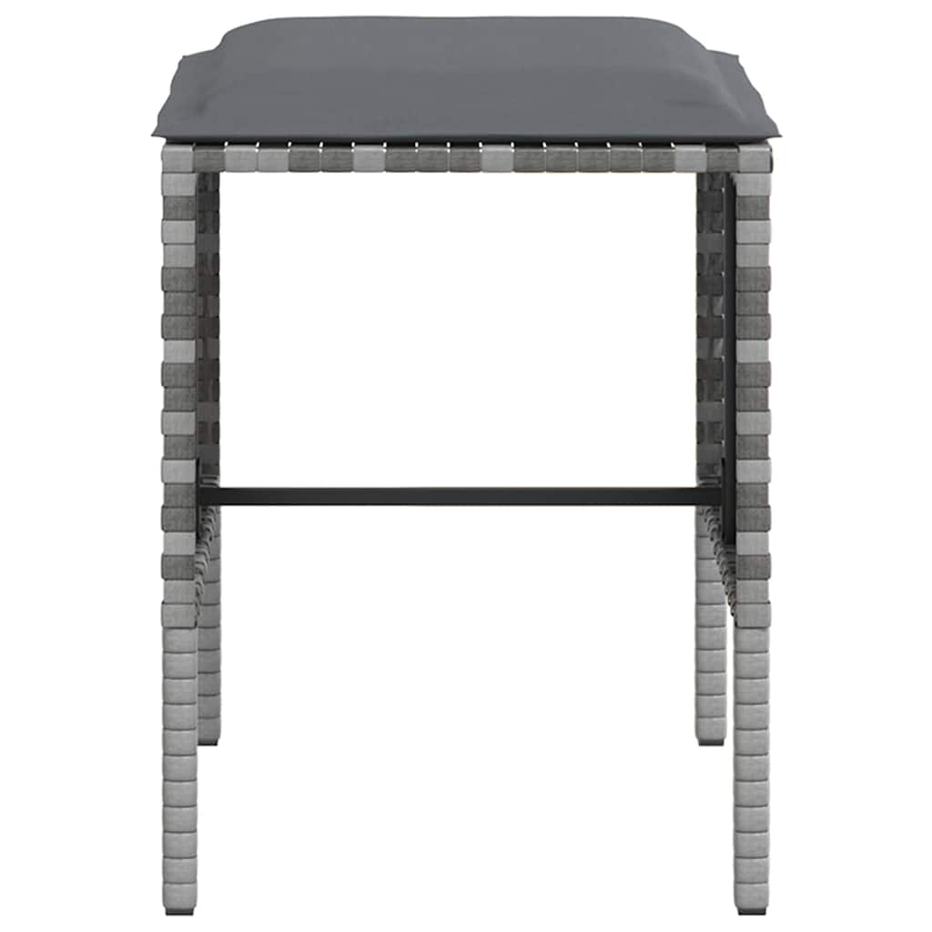 Loungeset Met Kussens L-Vormig Poly Rattan