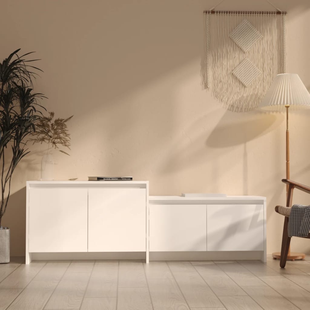 Tv-Meubel 146,5X35X50 Cm Bewerkt Hout Kleurig