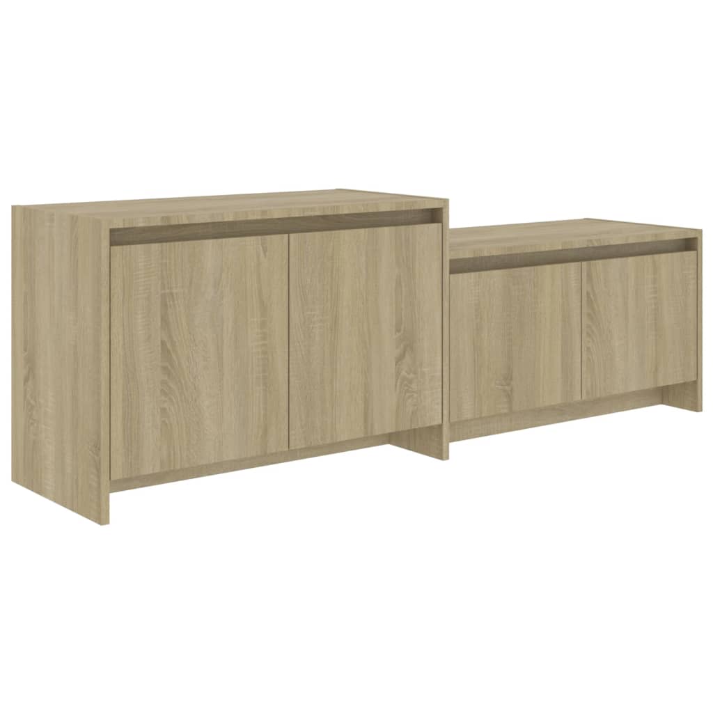 Tv-Meubel 146,5X35X50 Cm Bewerkt Hout Kleurig