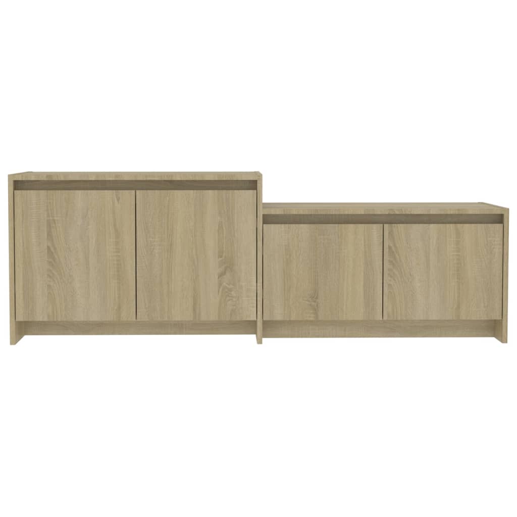 Tv-Meubel 146,5X35X50 Cm Bewerkt Hout Kleurig