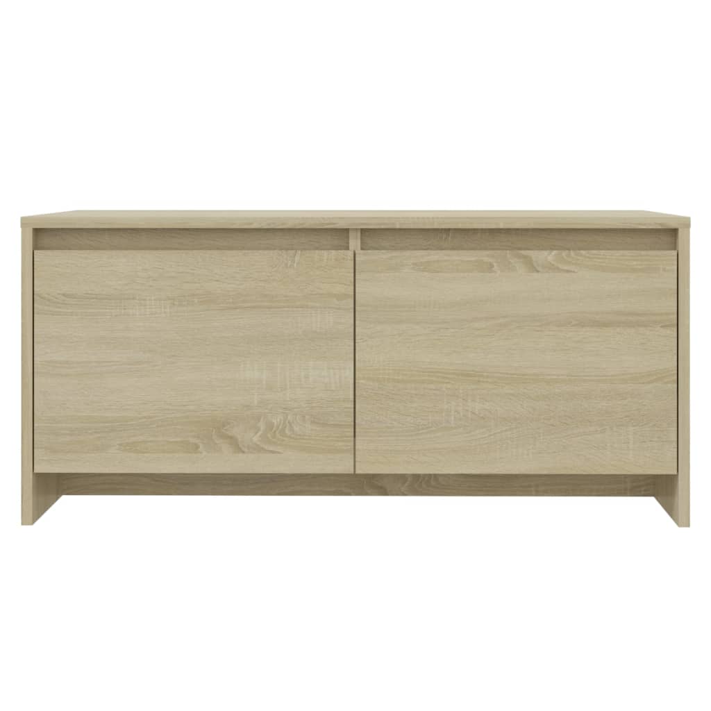Salontafel 90X50X41,5 Cm Bewerkt Hout Kleurig