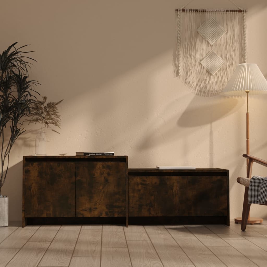 Tv-Meubel 146,5X35X50 Cm Bewerkt Hout Kleurig