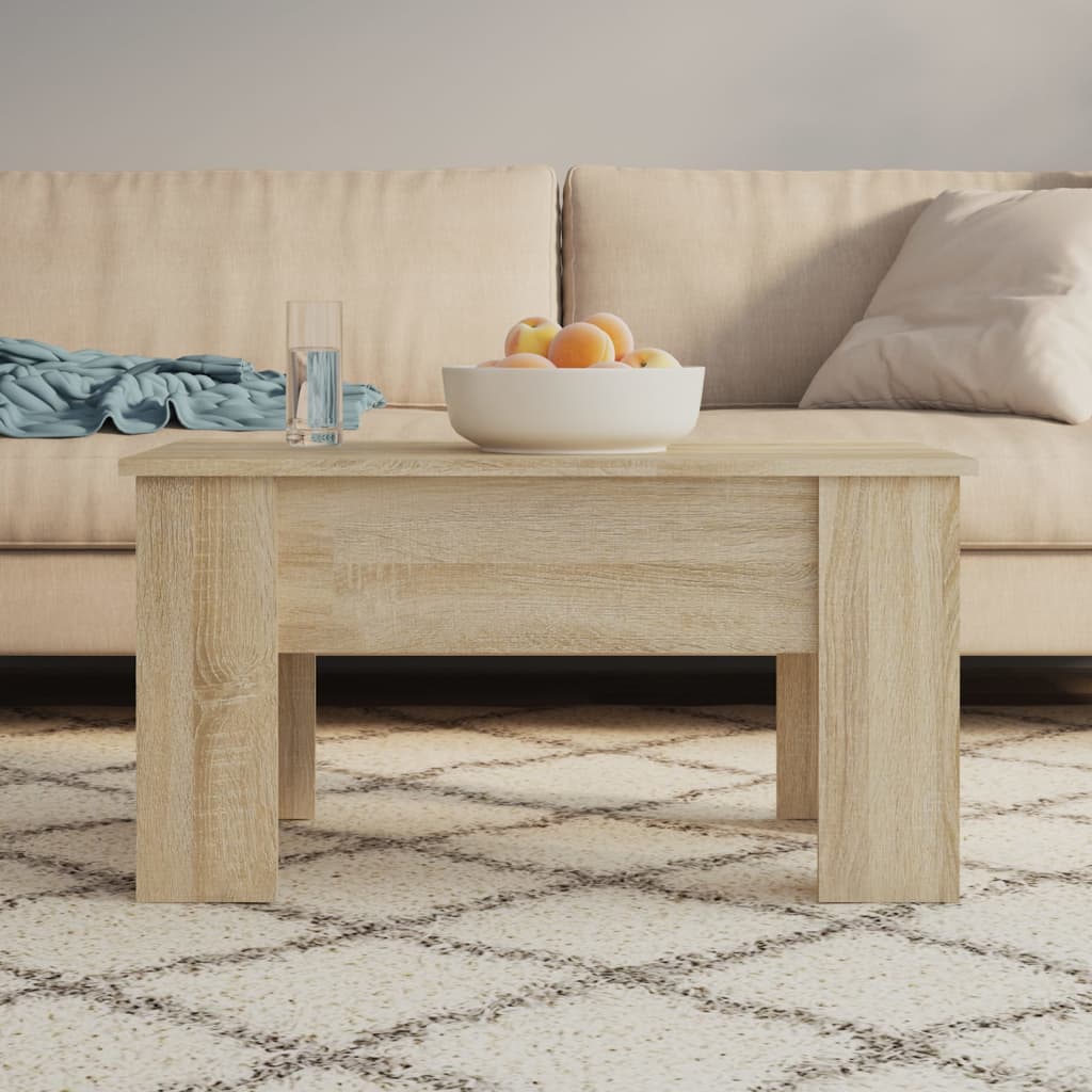 Salontafel 101X49X52 Cm Bewerkt Hout