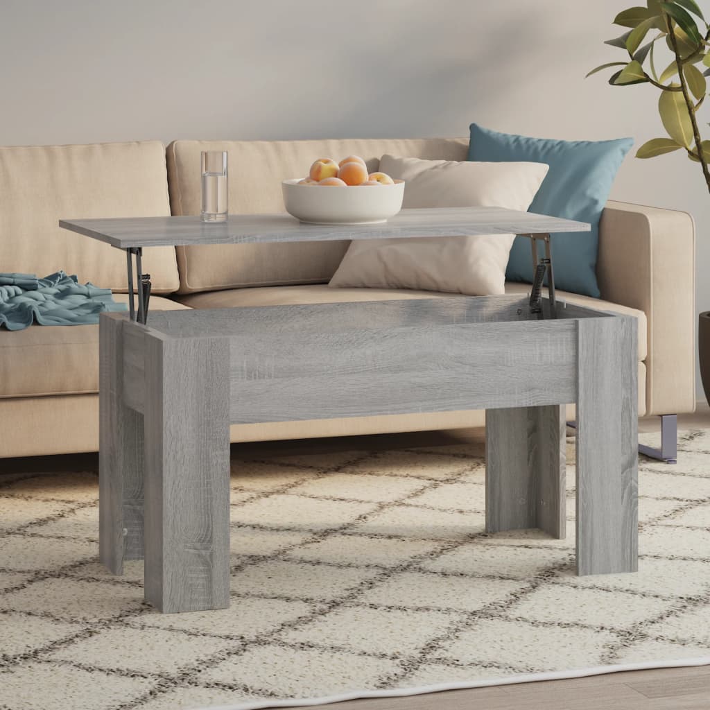 Salontafel 101X49X52 Cm Bewerkt Hout