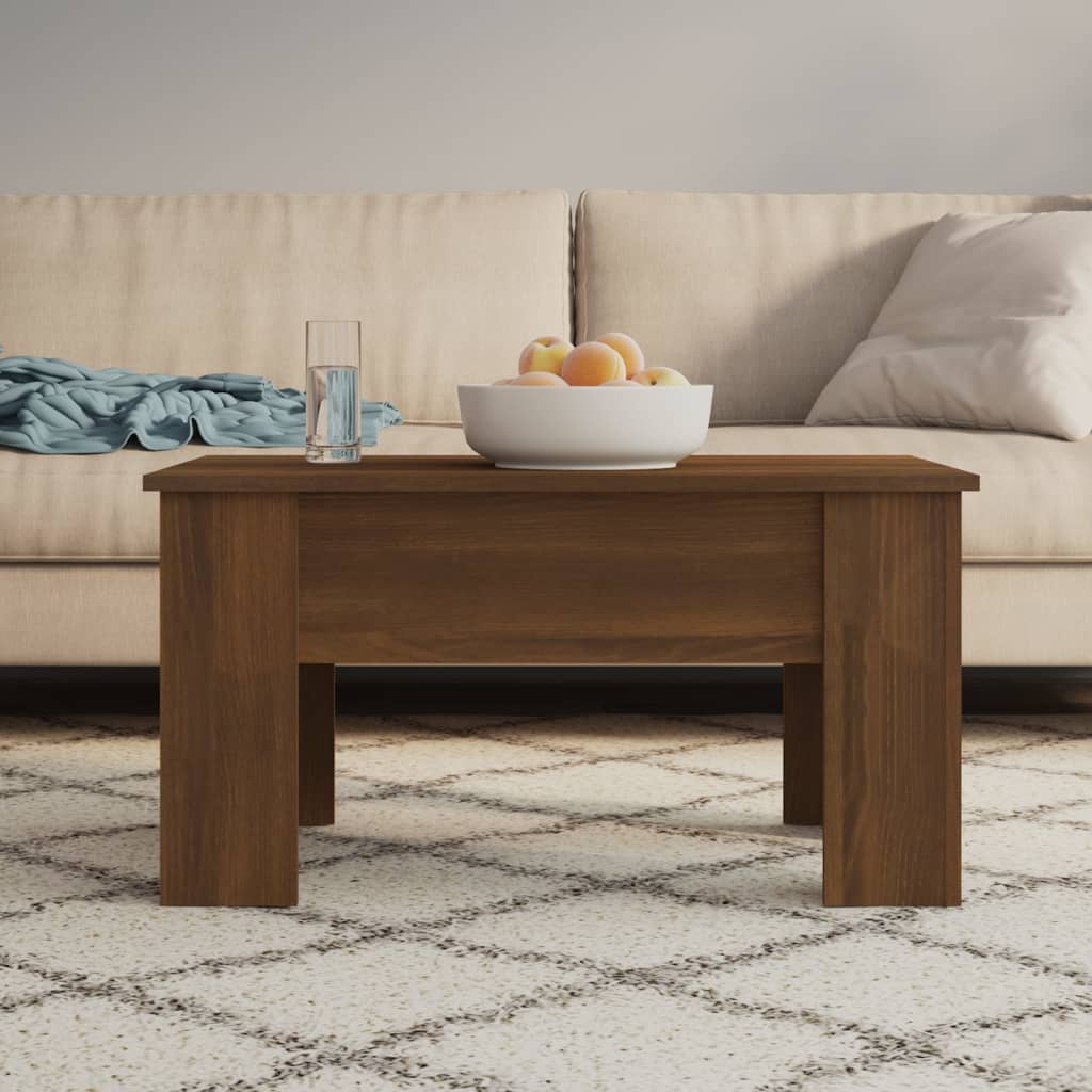 Salontafel 101X49X52 Cm Bewerkt Hout