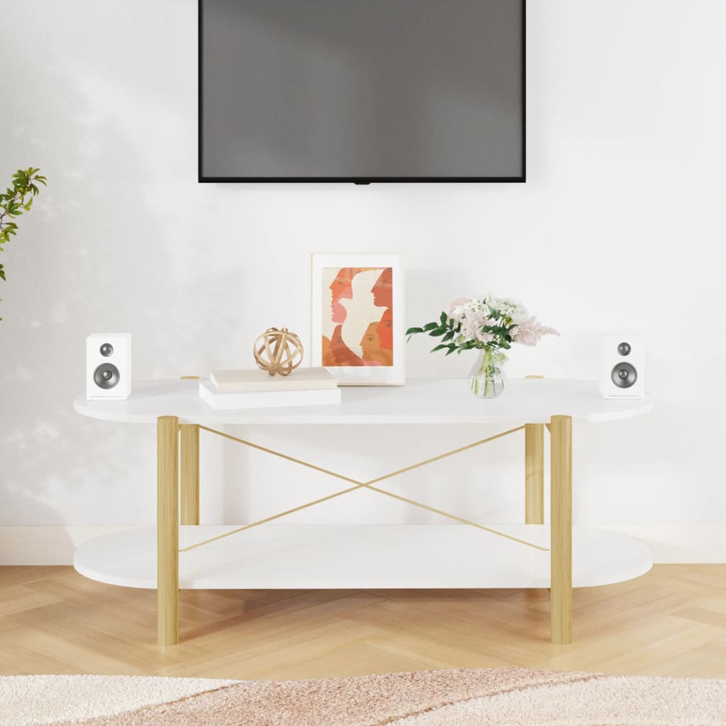 Salontafel 110X48X40 Cm Bewerkt Hout