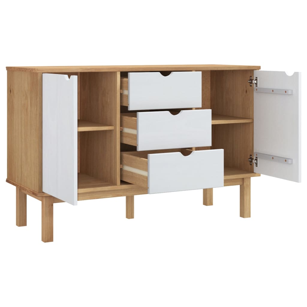 Dressoir Otta 113,5X43X73 Cm Massief Grenenhout