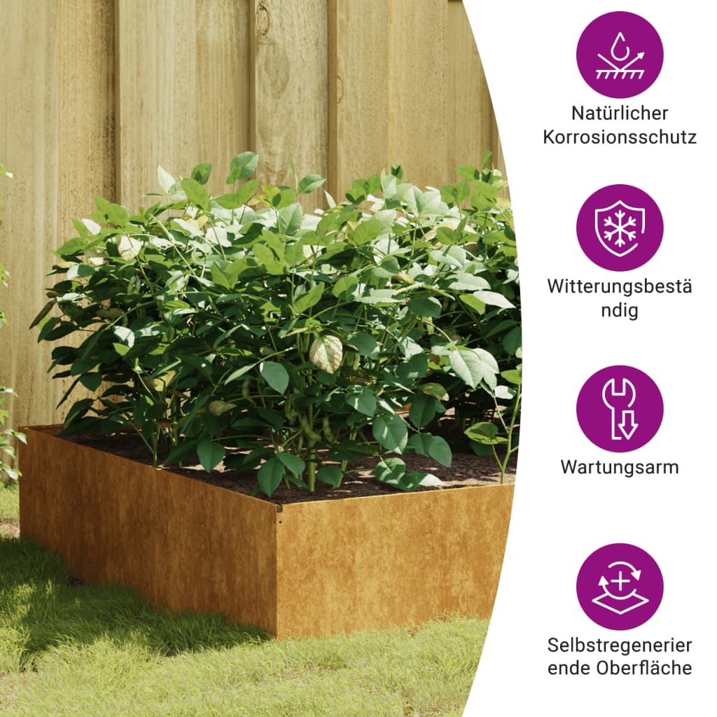Plantenbak Verhoogd Cortenstaal