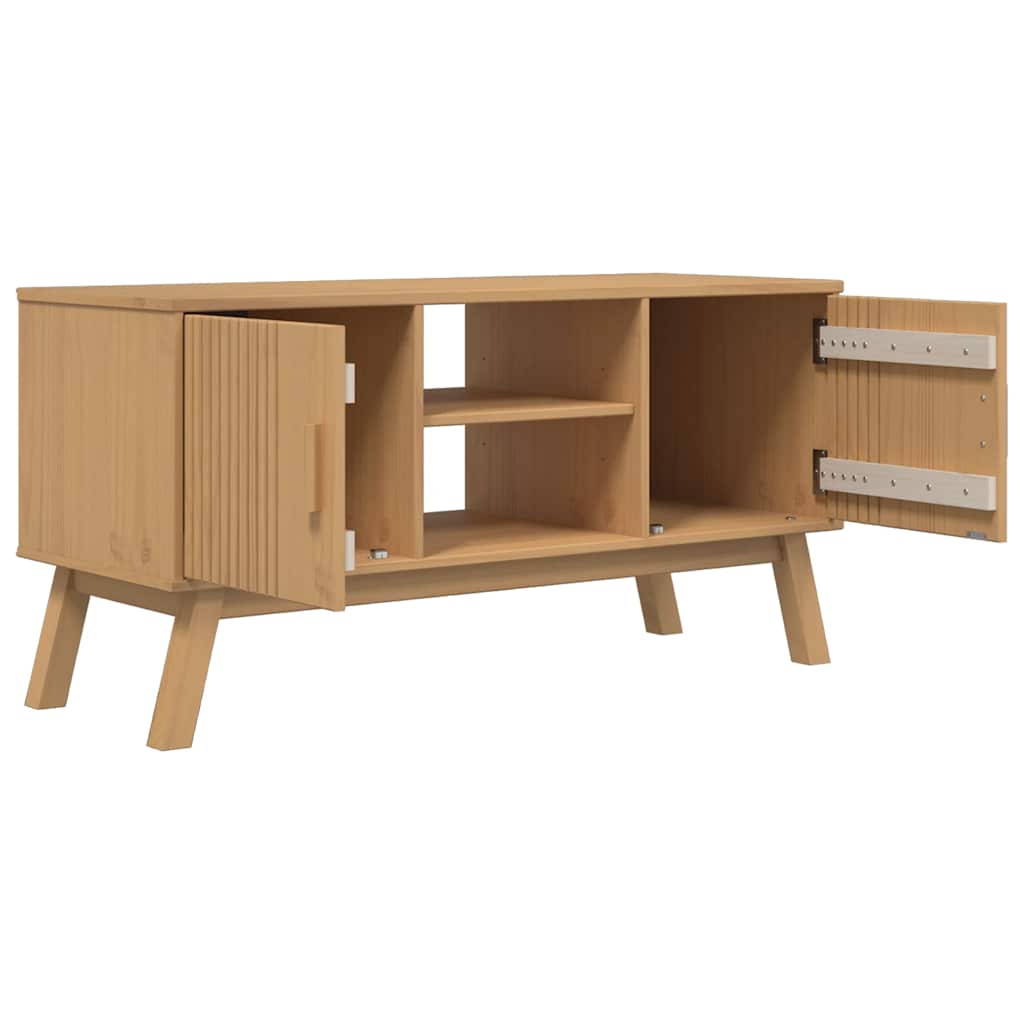 Tv-Meubel Olden 114X43X57 Cm Massief Grenenhout