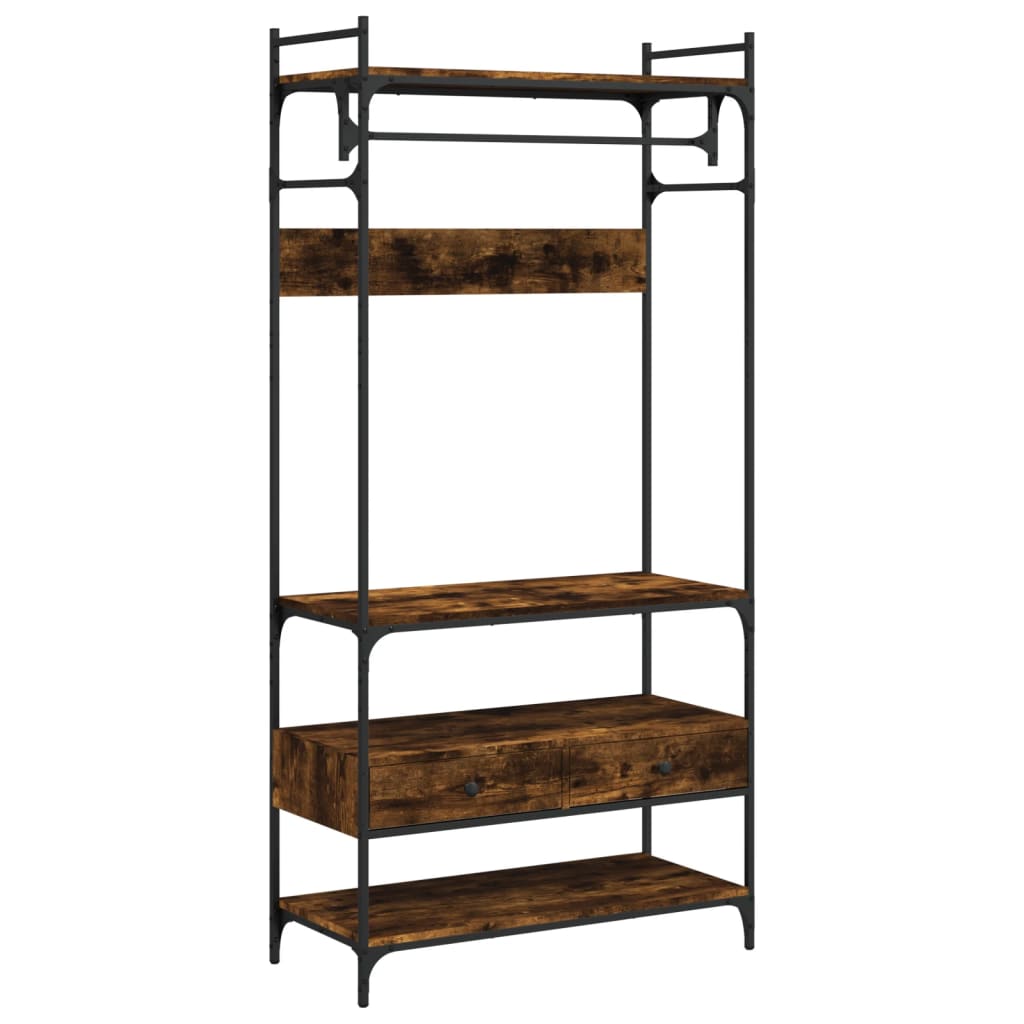 Kledingkast Met Lades 89X39X184,5 Cm Bewerkt Hout
