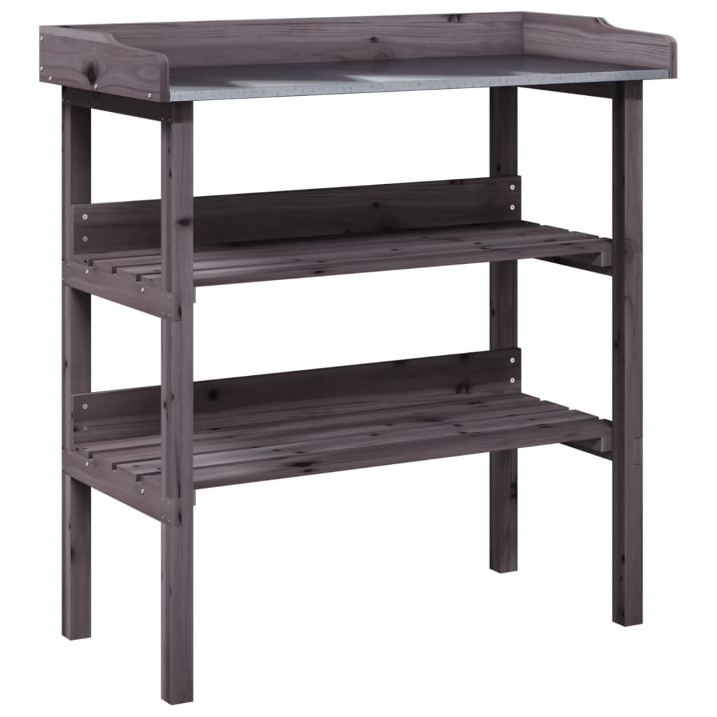 Plantentafel Met Schappen 78X38X82,5 Cm Vurenhout
