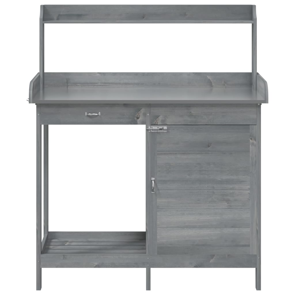 Oppottafel Met Kast 110,5X45X124,5 Cm Massief Vurenhout