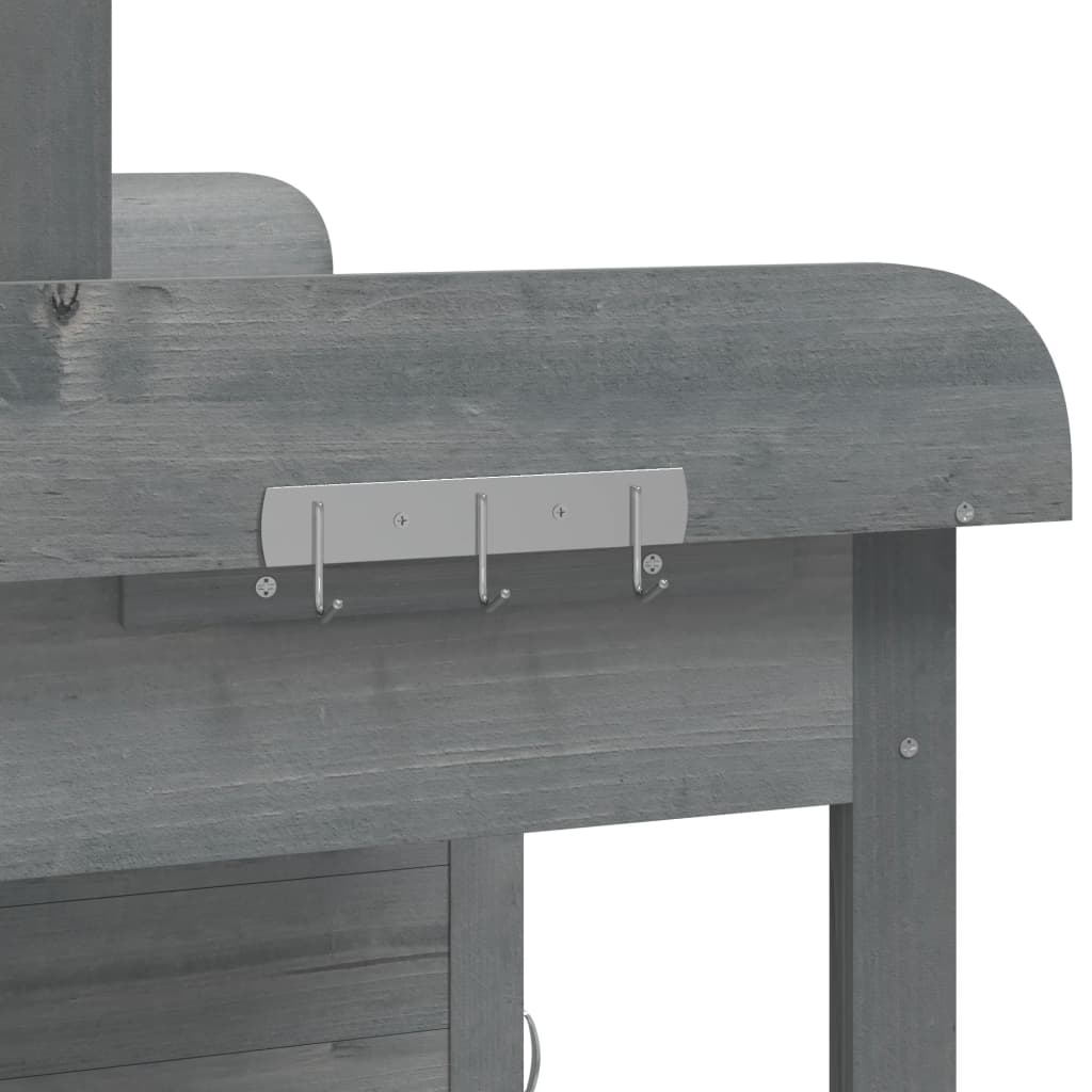 Oppottafel Met Kast 110,5X45X124,5 Cm Massief Vurenhout