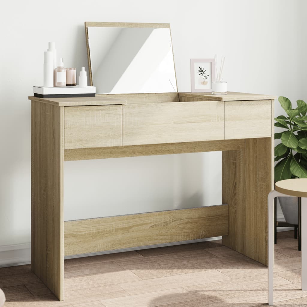 Kaptafel Met Spiegel 100X45X76 Cm