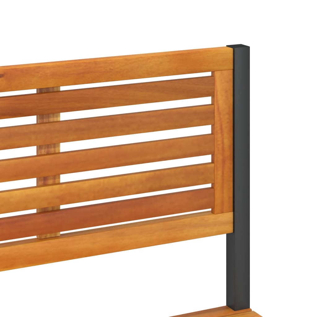 Tuinwerktafel 90X50X110 Cm Massief Acaciahout En Staal Crème