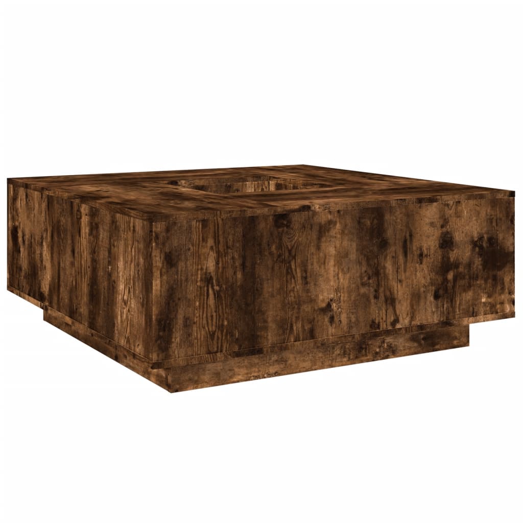 Salontafel 100X100X40 Cm Bewerkt Hout Kleurig