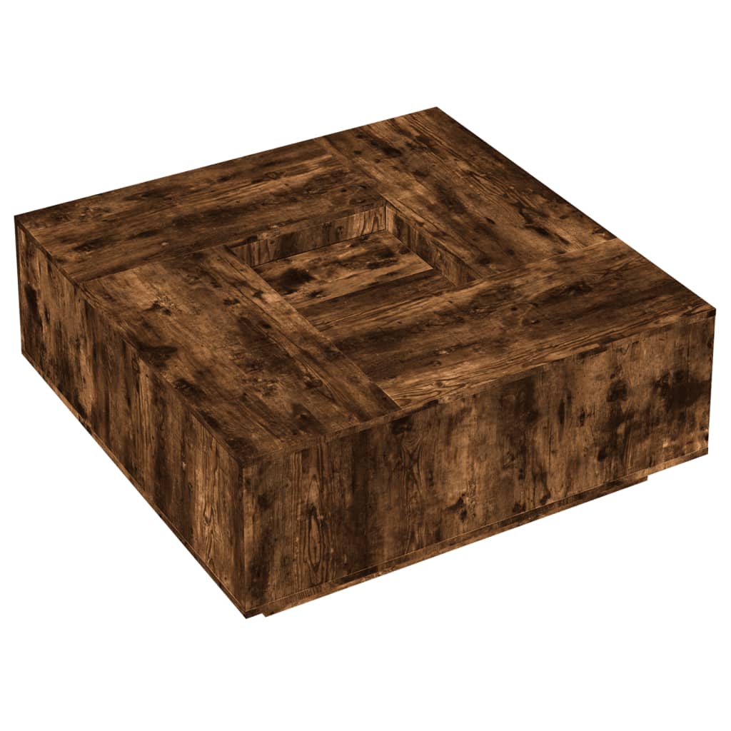 Salontafel 100X100X40 Cm Bewerkt Hout Kleurig