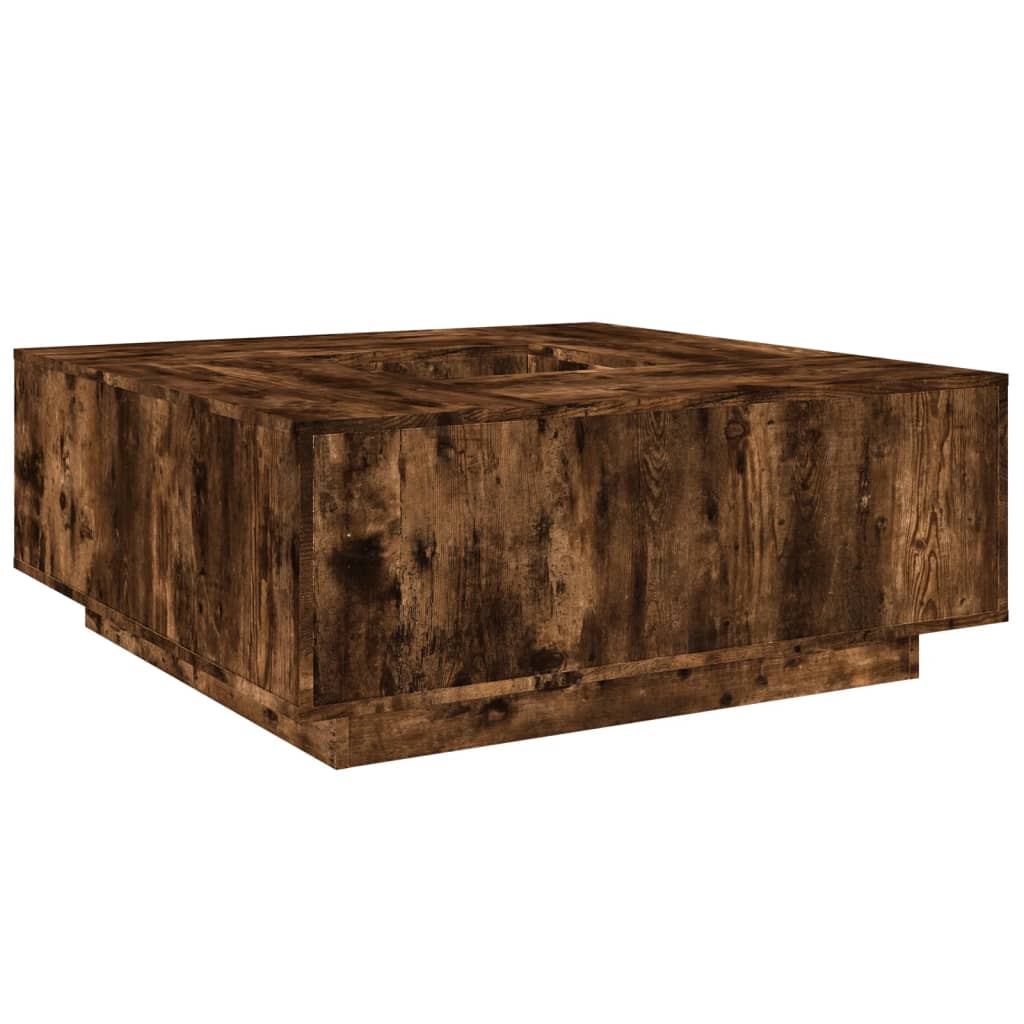 Salontafel 100X100X40 Cm Bewerkt Hout Kleurig