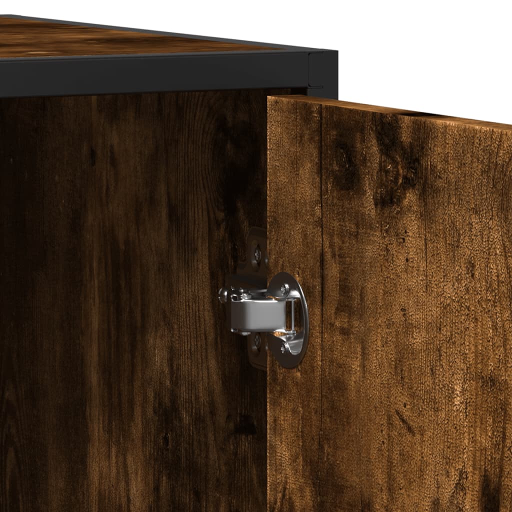 Dressoir 92X35X76 Cm Bewerkt Hout Kleurig