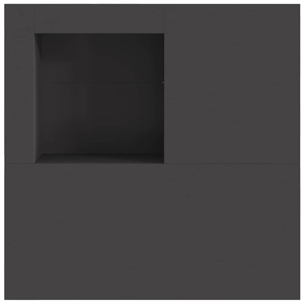 Vuurkorf Zwart 100 X 100 X 30 Cm Staal