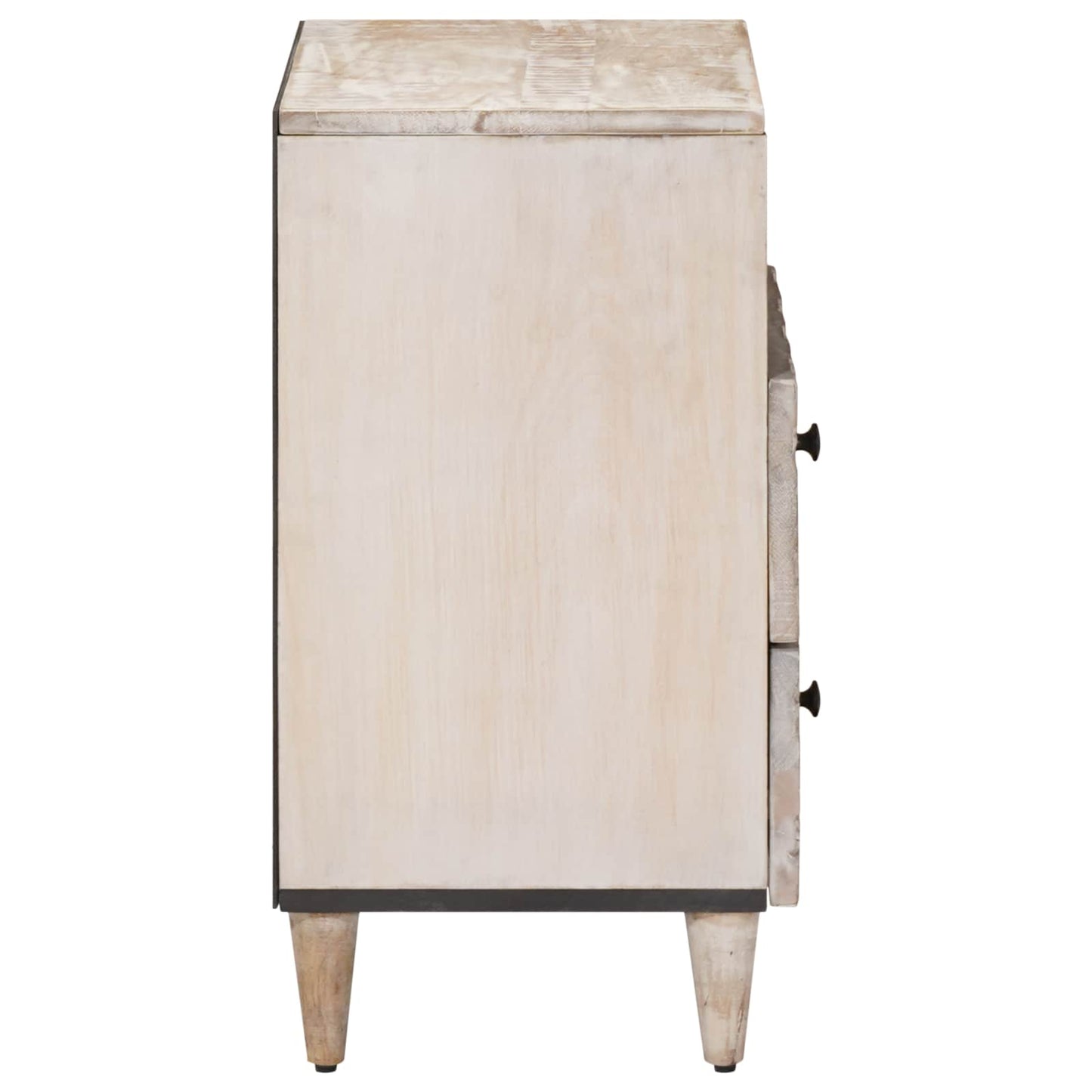 Bed Kast Met Lade 50 X 33 X 60 Cm Massief Mango Hout