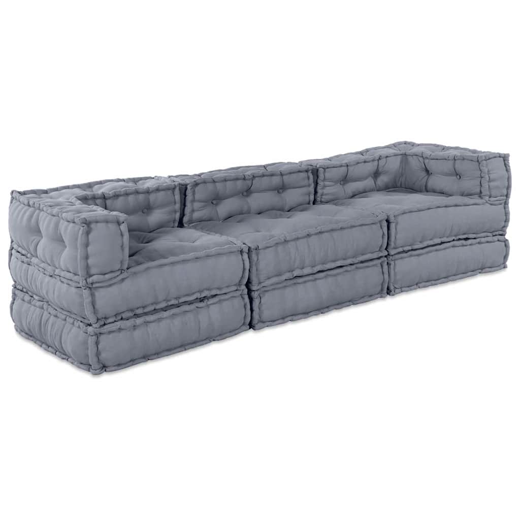 Modulair Sofabet 3 Pcs 140 X 70 X 36 Cm Stof