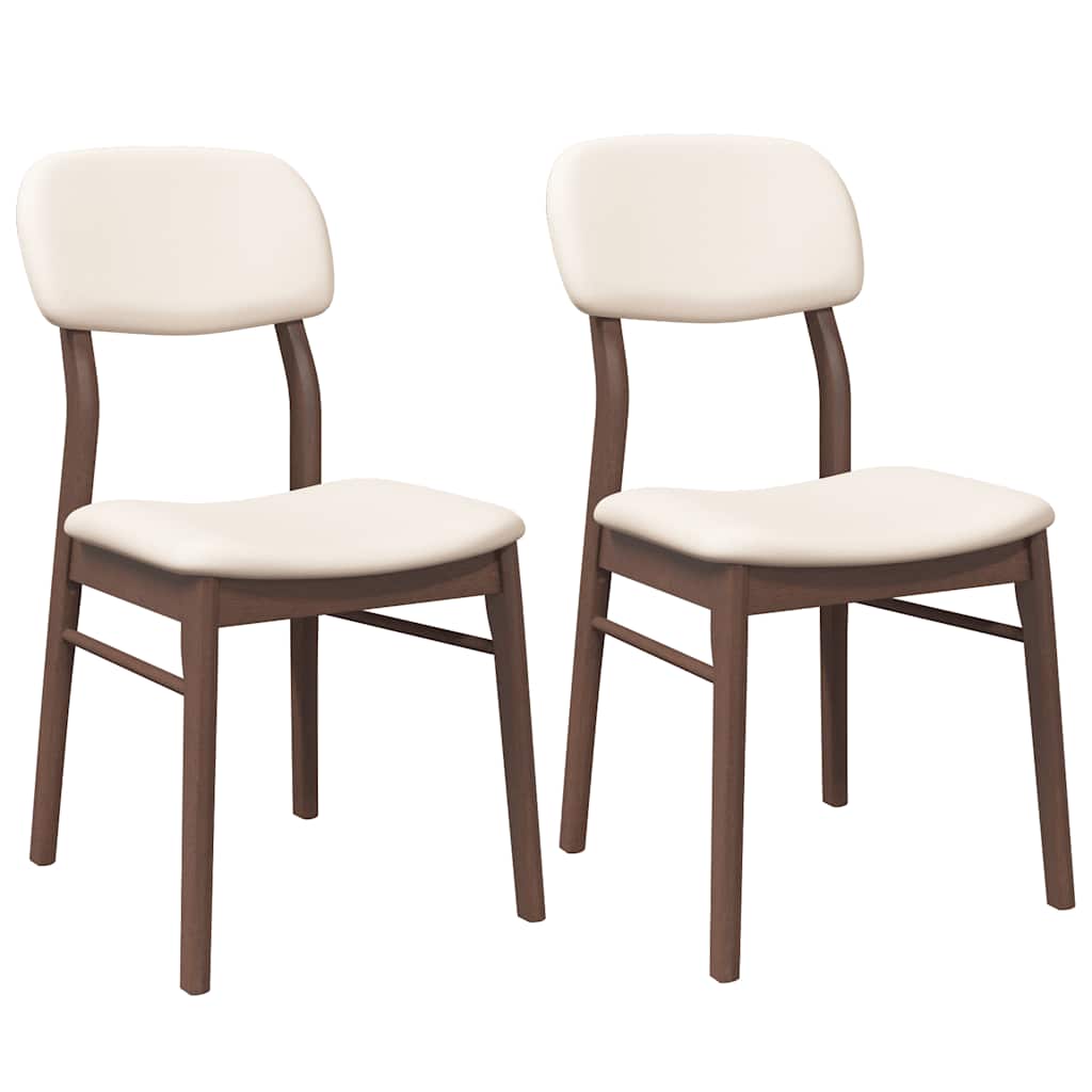 Eetkamerstoelen Met Kussens Massief Hout Rubber