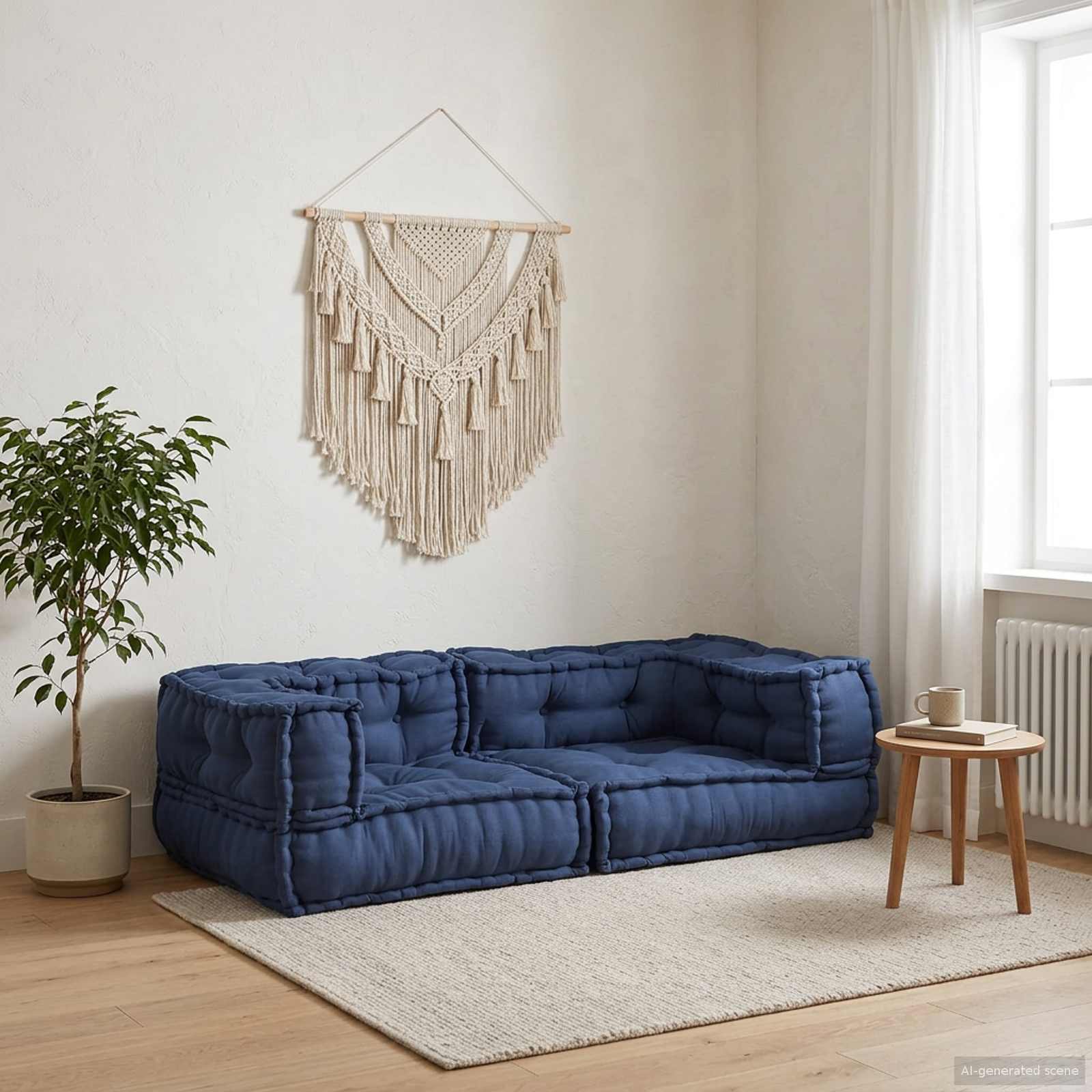 Modulair Sofabet 3 Pcs 140 X 70 X 36 Cm Stof