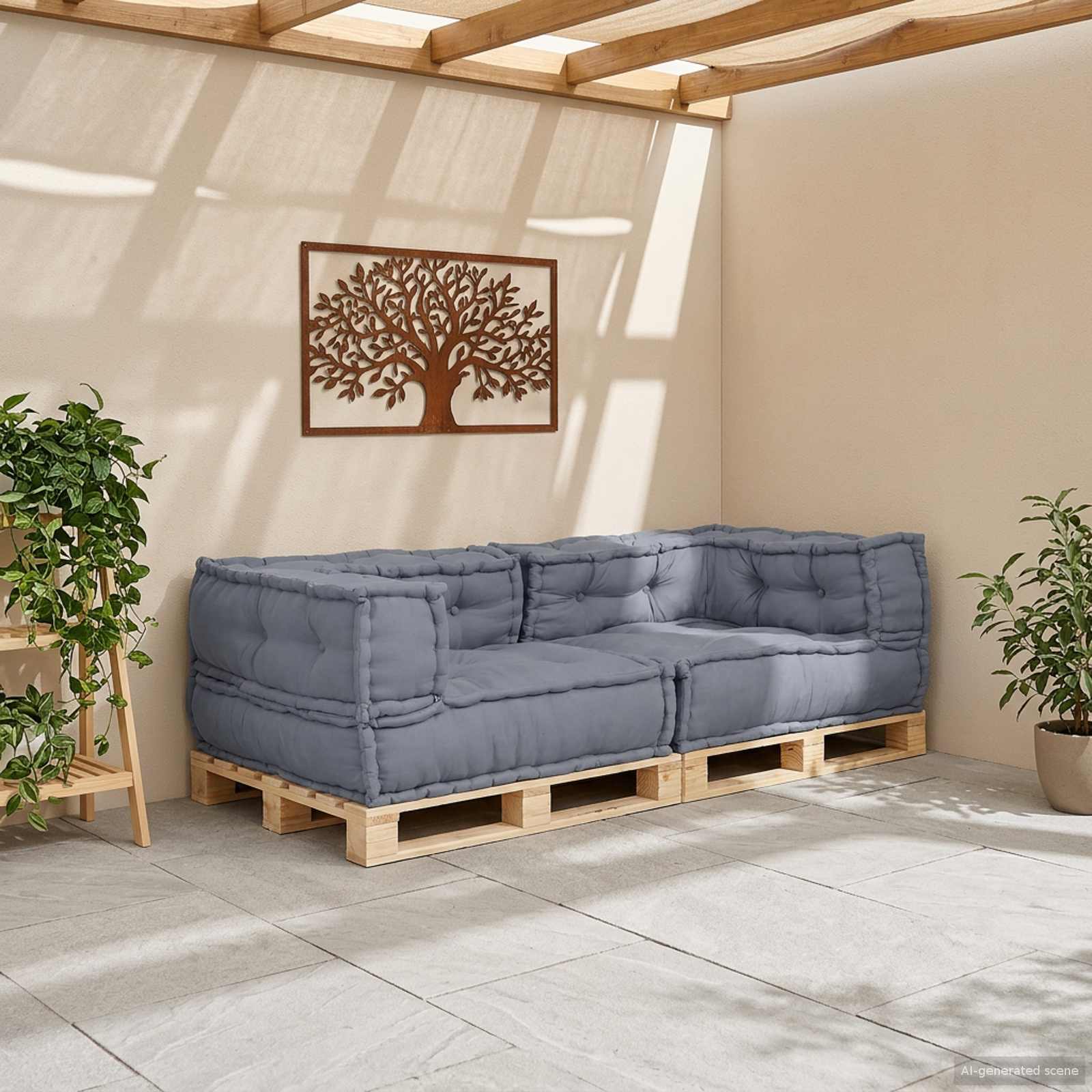Modulair Sofabet 3 Pcs 140 X 70 X 36 Cm Stof