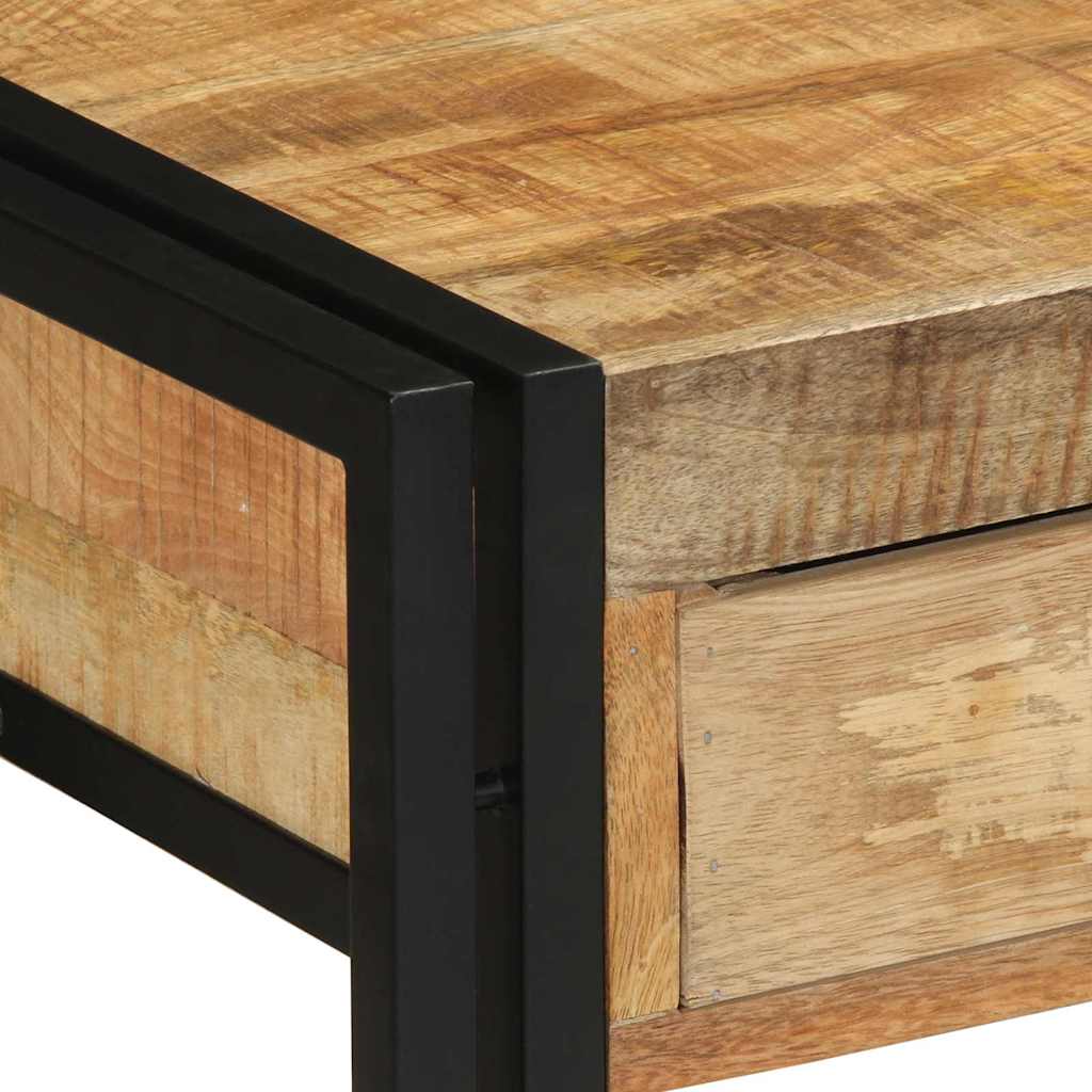 Wandtafel Met Lade Bruin 120 X 33 X 75 Cm Massief Mango Hout