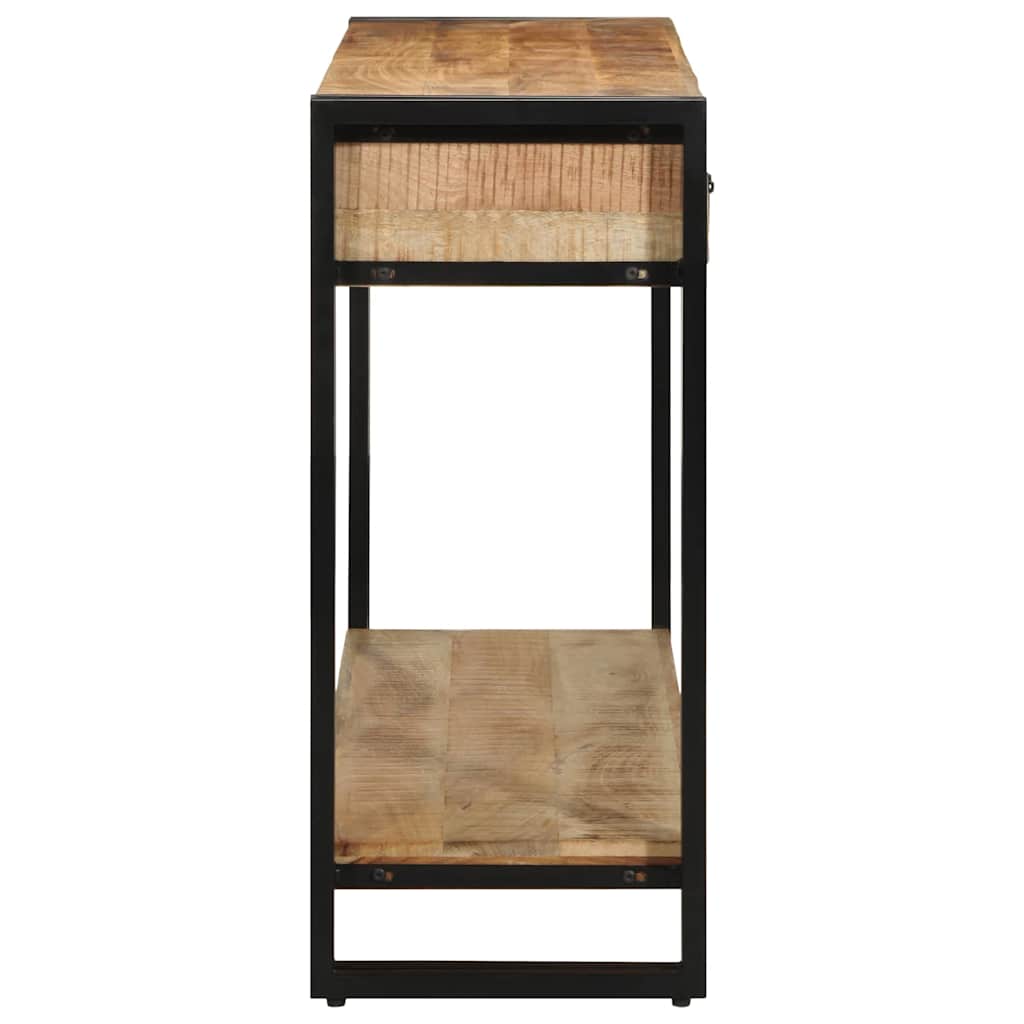 Wandtafel Met Lade Bruin 120 X 33 X 75 Cm Massief Mango Hout