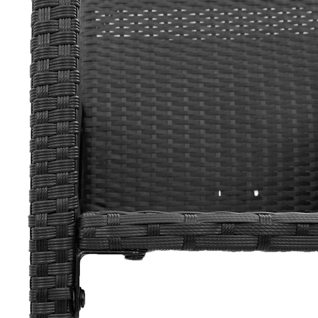 5-Delige Tuinbarset Zonder Kussens Poly Rattan Acacia