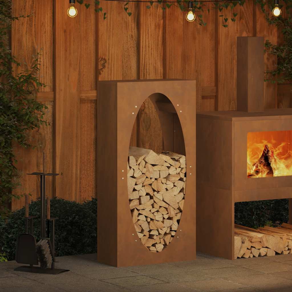 Brandhoutrek 50X23X100 Cm Koudgewalst Staal Kleurig