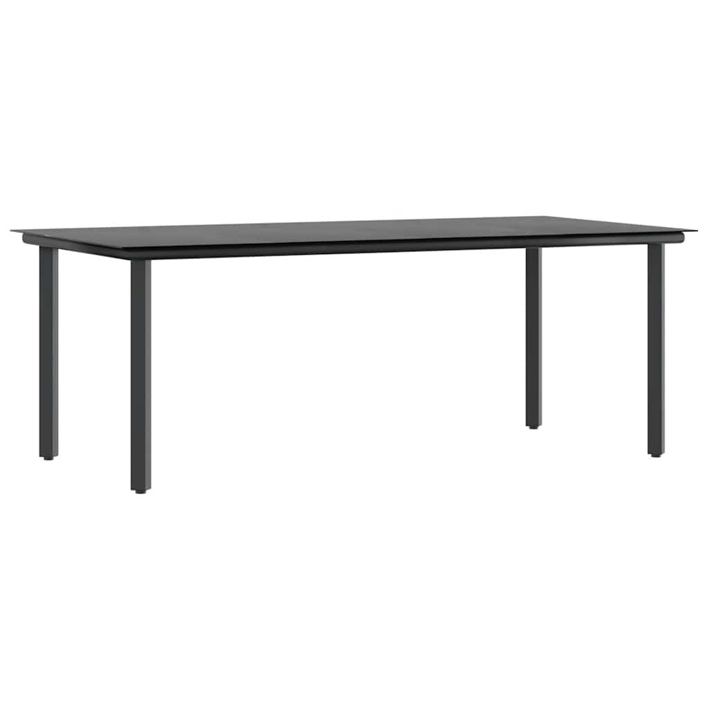 9-Delige Tuinset Met Kussens Poly Rattan Glas