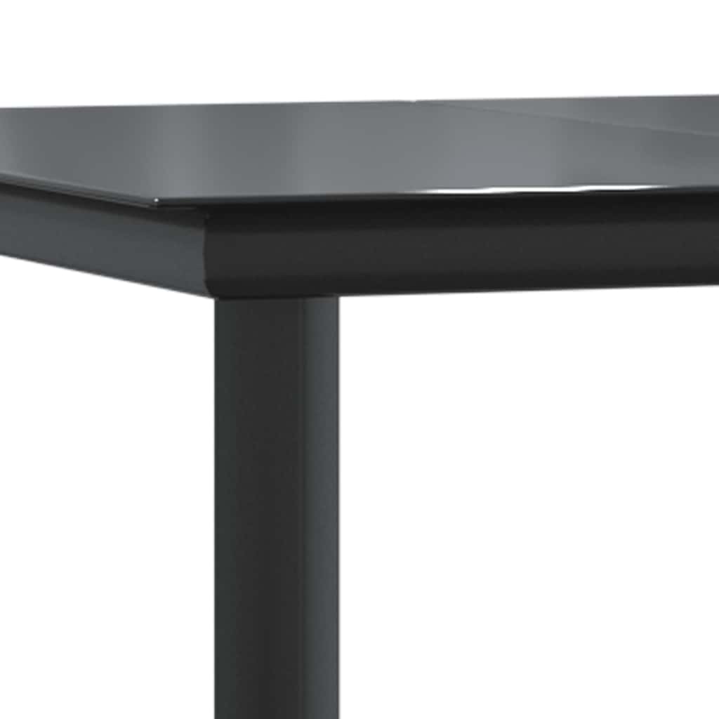9-Delige Tuinset Met Kussens Poly Rattan Glas
