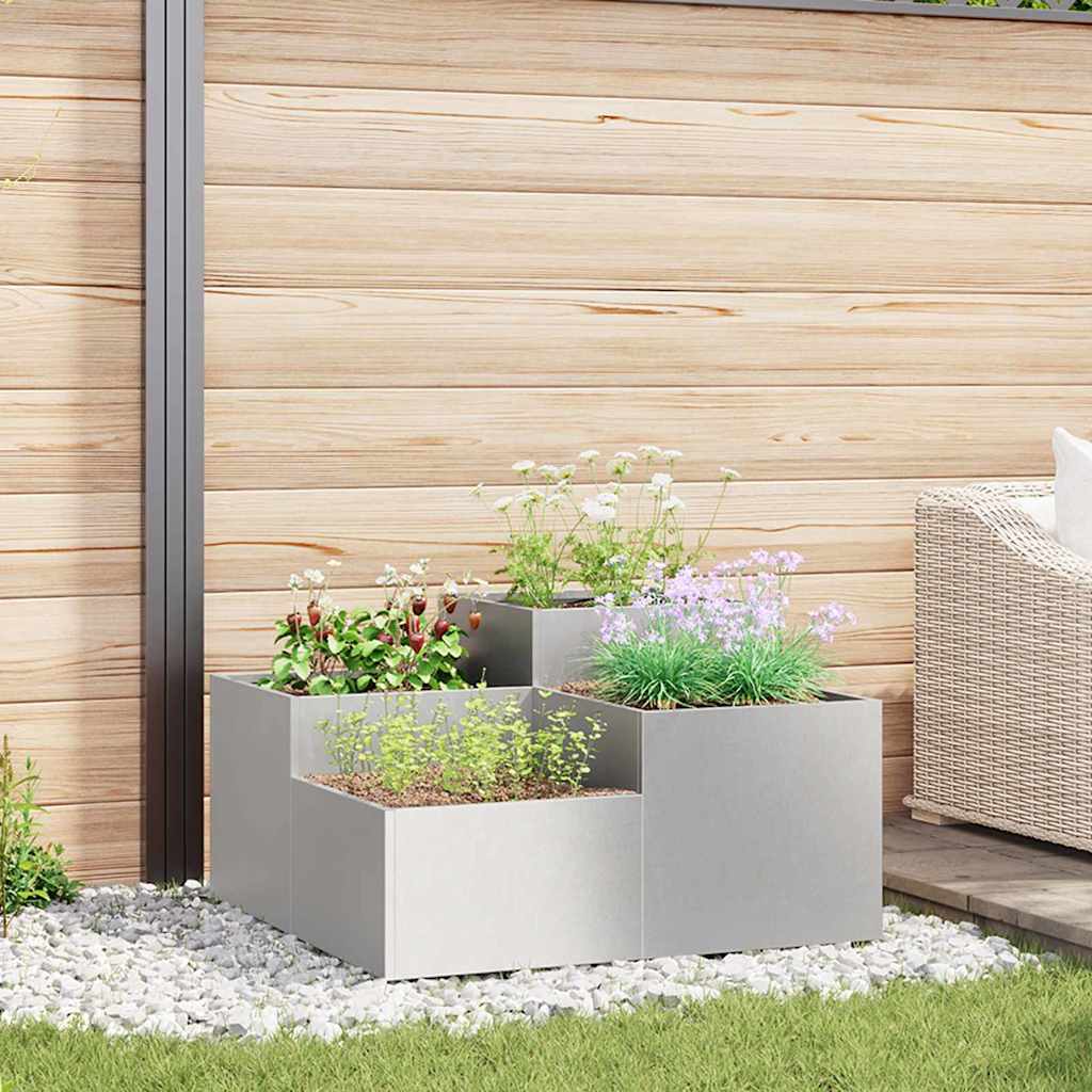 Tuin Bloempot Zilver
