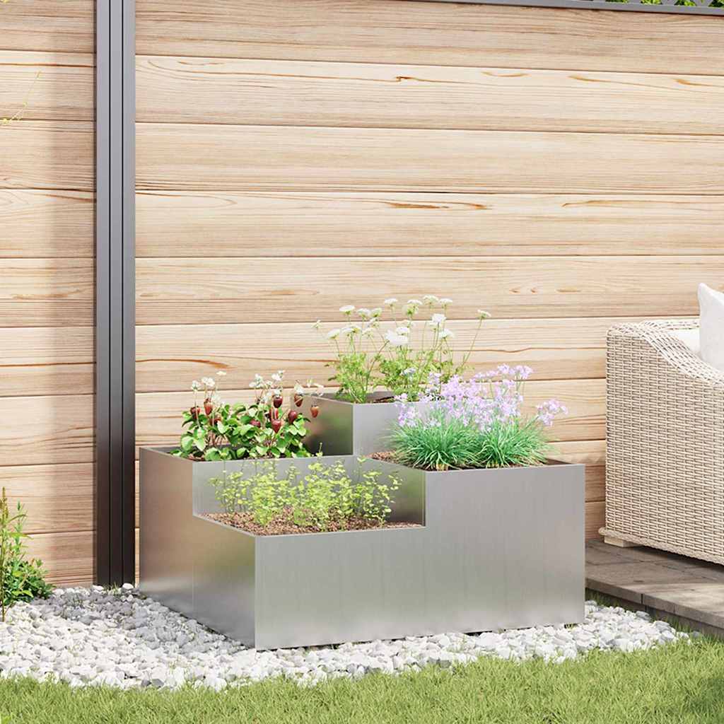 Tuin Bloempot Zilver