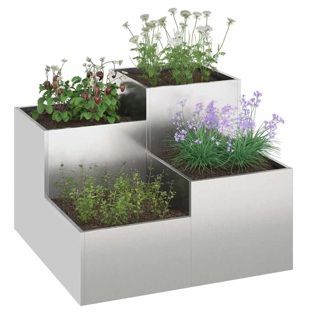 Tuin Bloempot Zilver