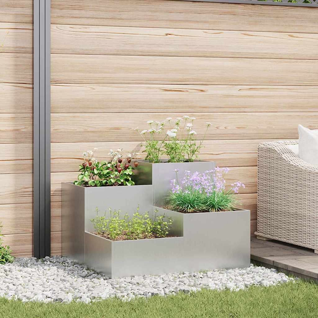 Tuin Bloempot Zilver