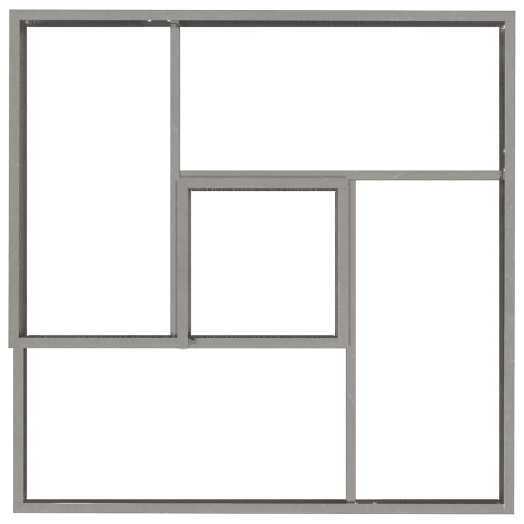 Tuin Bloempot Zilver 80 X 80 X 50 Cm Staal