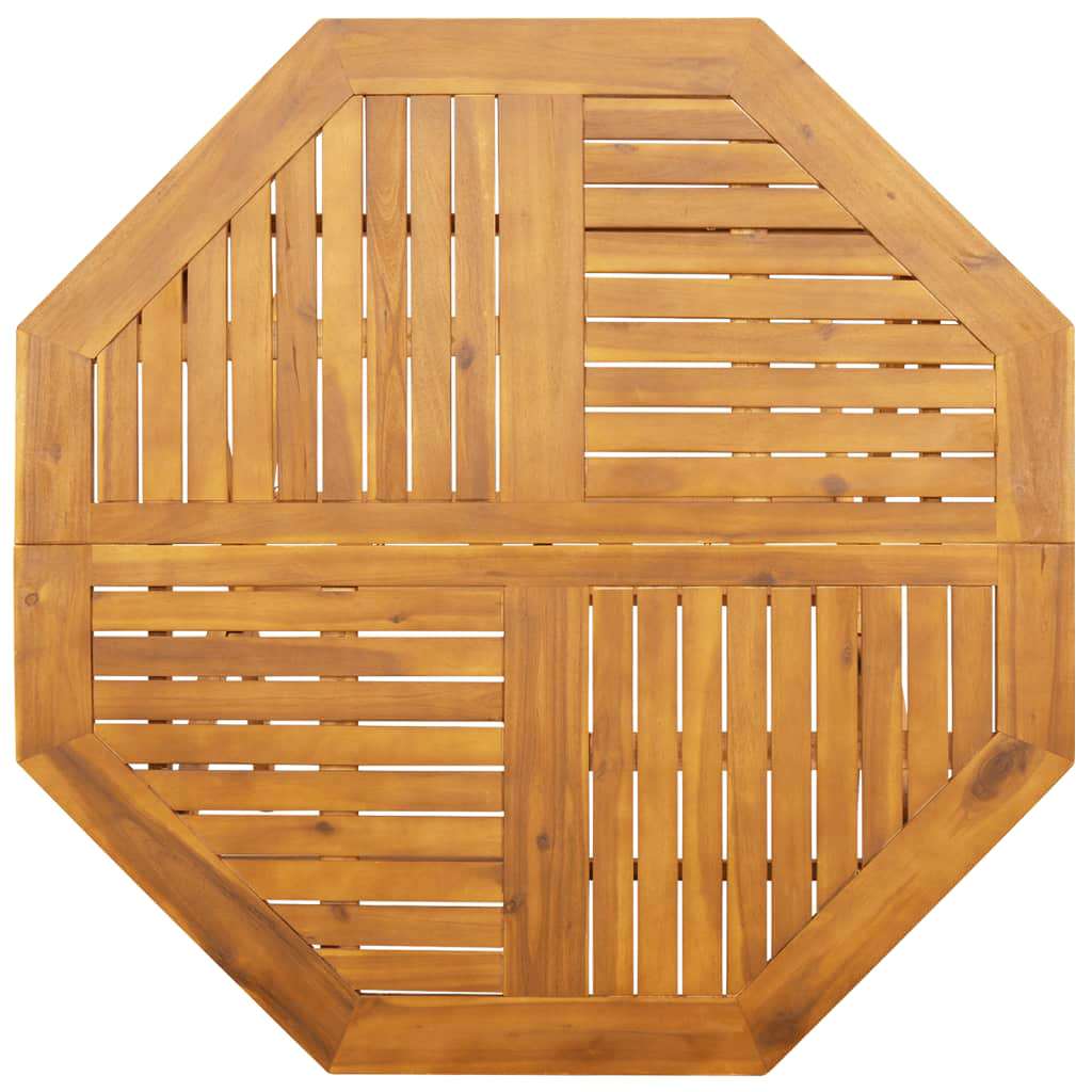 Tuin Eettafelset 5 Pcs Bruin Massief Acaciahout