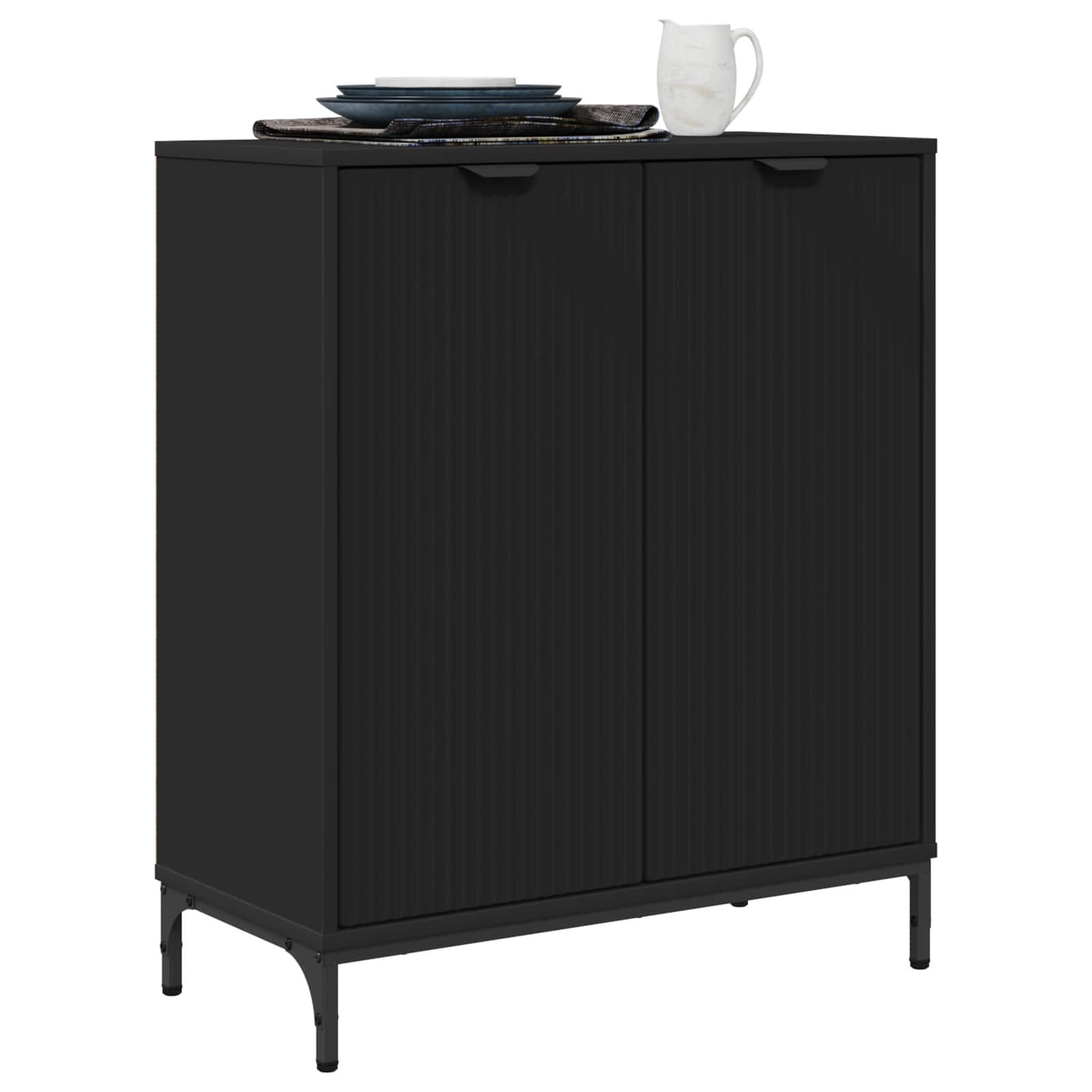 Dressoir 69,5 X 33 X 82 Cm Bewerkt Hout