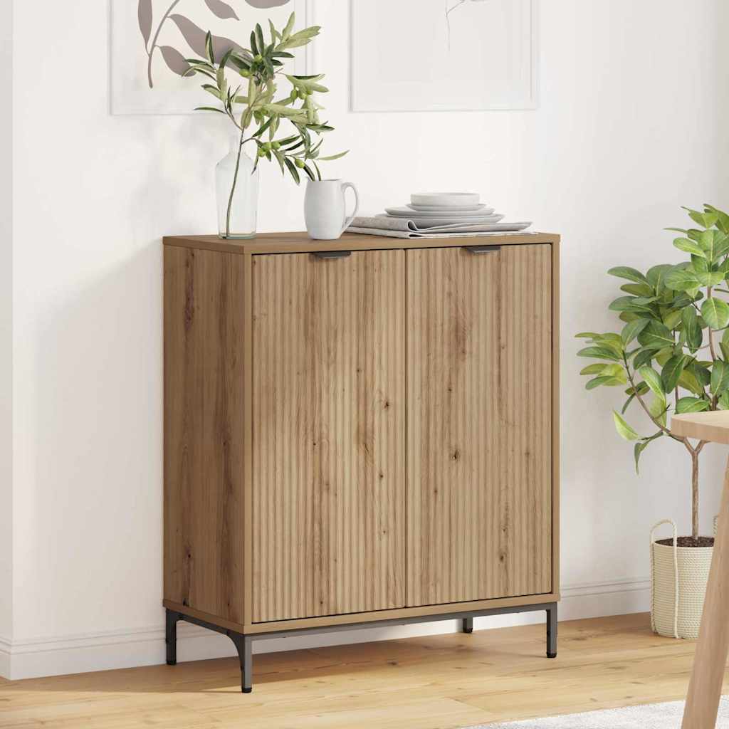 Dressoir 69,5 X 33 X 82 Cm Bewerkt Hout